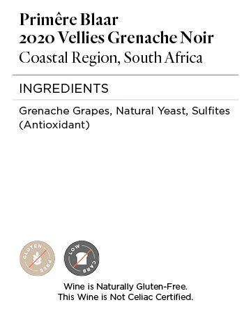 Primêre Blaar 2020 Vellies Grenache Noir Coastal Region, South Africa - Image 5