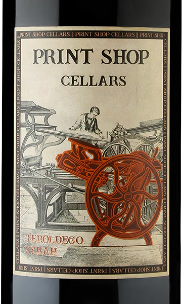 Print Shop Cellars 2016 Teroldego - Syrah California - Image 2