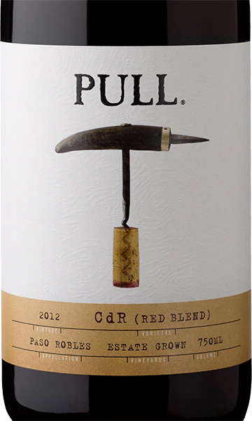 Pull 2012 CdR Red Blend Paso Robles, California - Image 2