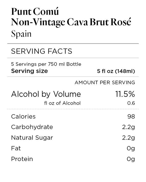 Punt Comú NV Cava Brut Rosé DO Cava, Spain - Image 4