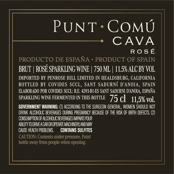 Punt Comú NV Cava Brut Rosé DO Cava, Spain - Image 7