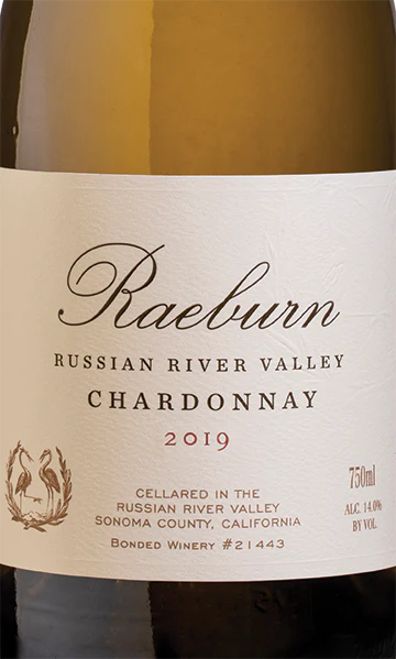 Raeburn 2019 Chardonnay Russian River Valley, California - Image 2