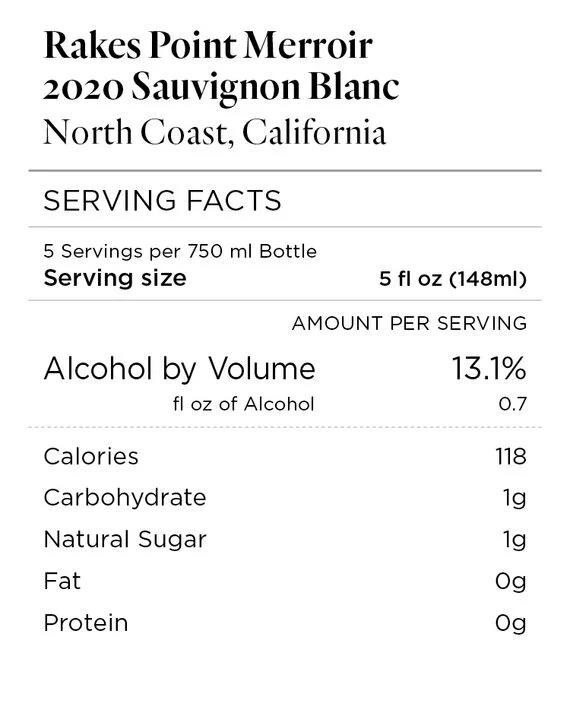 Rakes Point Merroir 2020 Sauvignon Blanc North Coast, California - Image 3