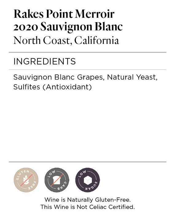 Rakes Point Merroir 2020 Sauvignon Blanc North Coast, California - Image 4