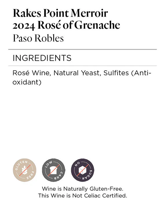 Rakes Point Merroir 2024 Rosé of Grenache, Paso Robles - Image 5