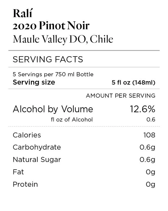 Ralí 2020 Pinot Noir Maule Valley DO, Chile - Image 4