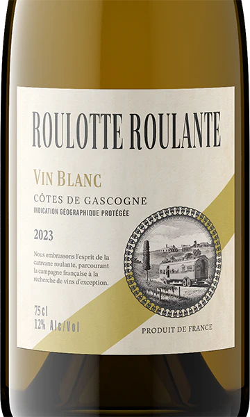 Roulotte Roulante 2023 Vin Blanc Côtes De Gascogne IGP, France - Image 2