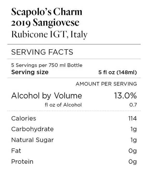 Scapolo's Charm 2019 Sangiovese Rubicone IGT, Italy - Image 4