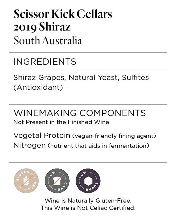 Scissor Kick Cellars 2019 Shiraz South Australia - Image 5