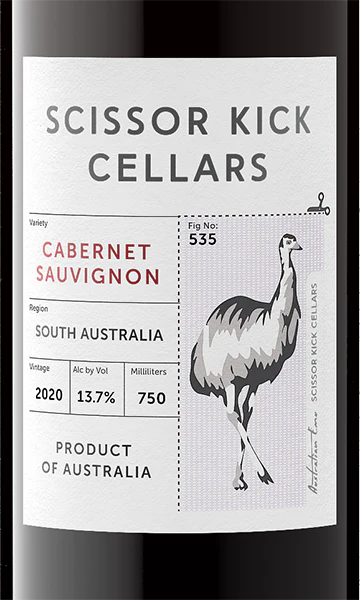 Scissor Kick Cellars 2020 Cabernet Sauvignon South Australia, Australia - Image 2