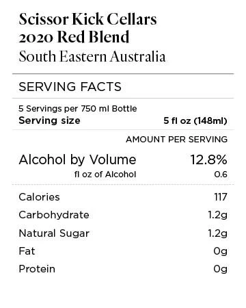 Scissor Kick Cellars 2020 Red Blend South Eastern Australia - Image 4
