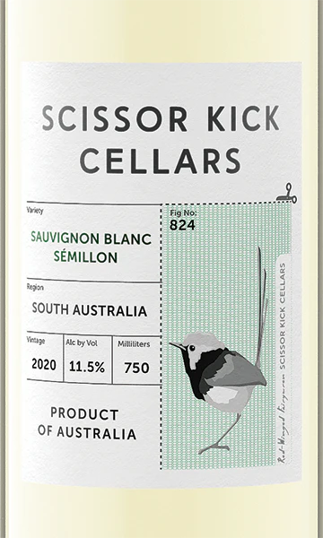 Scissor Kick Cellars 2020 Sauvignon Blanc–Sémillon South Australia - Image 2