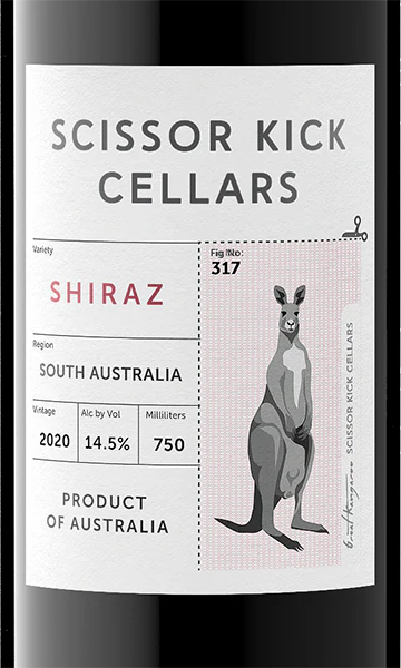 Scissor Kick Cellars 2020 Shiraz South Australia, Australia - Image 2