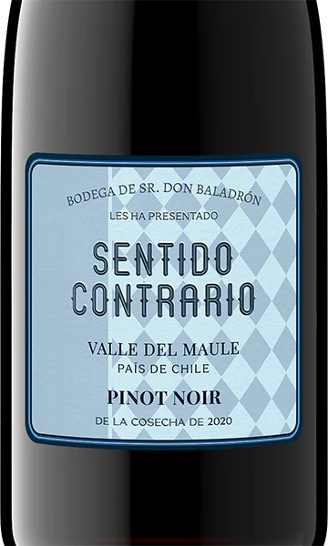 Sentido Contrario 2020 Pinot Noir Maule Valley DO, Chile - Image 2