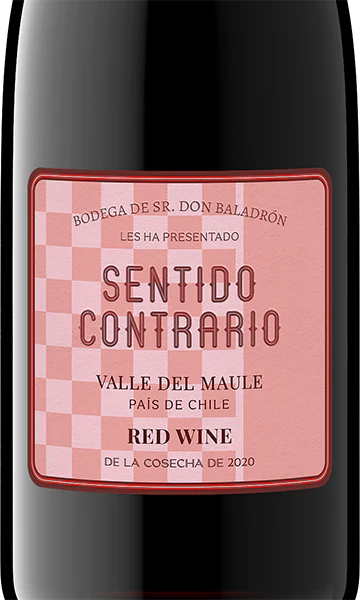 Sentido Contrario 2020 Red Blend Maule Valley DO, Chile - Image 2