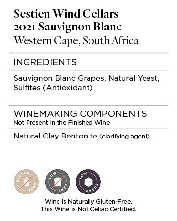 Sestien Wind Cellars 2021 Sauvignon Blanc Western Cape, South Africa - Image 4