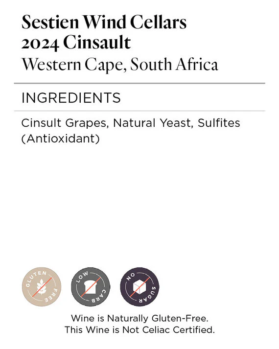 Sestien Wind Cellars 2024 Cinsault Western Cape, South Africa - Image 5