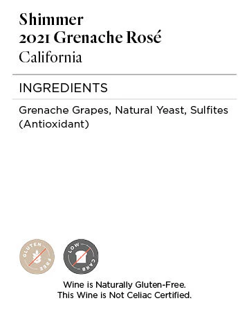 Shimmer 2021 Grenache Rosé California - Image 5