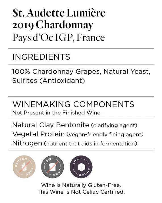 St. Audette Lumière 2019 Chardonnay Pays d'Oc IGP, France - Image 6