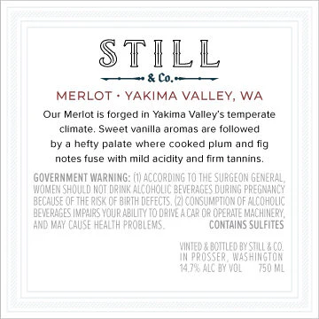 Still & Co. NV Merlot Yakima Valley, Washington - Image 3