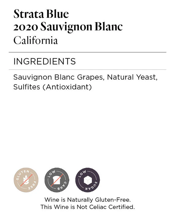 Strata Blue 2020 Sauvignon Blanc California - Image 5