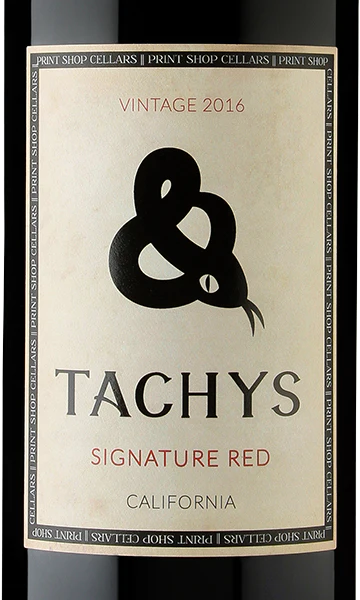 Print Shop Cellars Tachys 2016 Signature Red California - Image 2