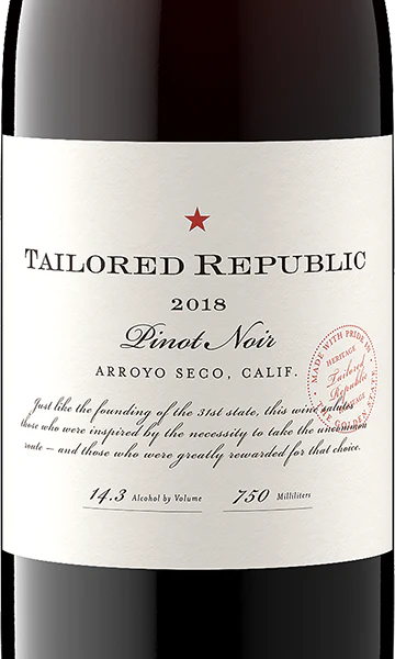 Tailored Republic 2018 Pinot Noir Arroyo Seco, California - Image 2