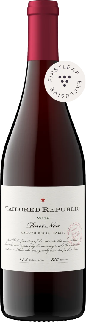 Tailored Republic 2019 Pinot Noir Arroyo Seco, California