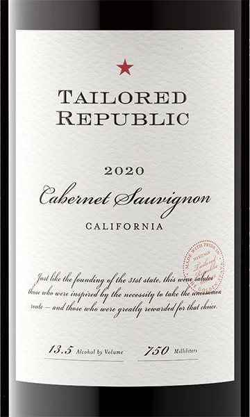 Tailored Republic 2020 Cabernet Sauvignon, California - Image 2