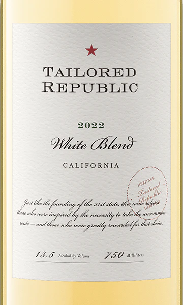 Tailored Republic 2022 White Blend, California - Image 2