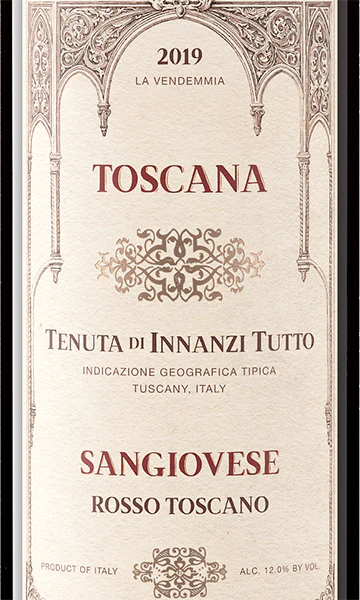 Tenuta di Innanzi Tutto 2019 Sangiovese Toscana IGT, Italy - Image 2