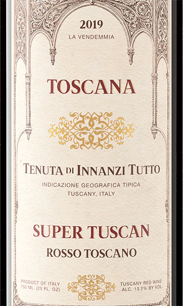 Tenuta di Innanzi Tutto 2019 Super Tuscan Red Blend Toscana IGT, Italy - Image 2