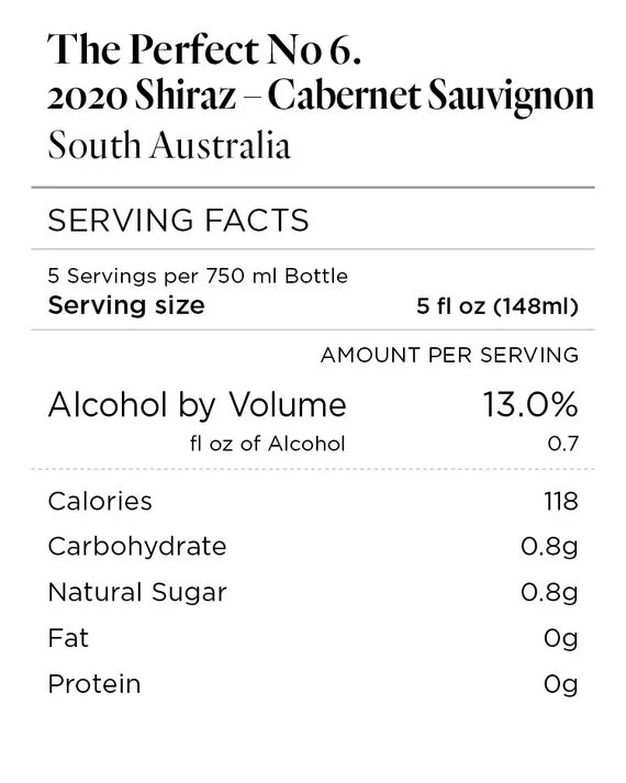 The Perfect No 6. 2020 Shiraz - Cabernet Sauvignon South Australia, Australia - Image 4