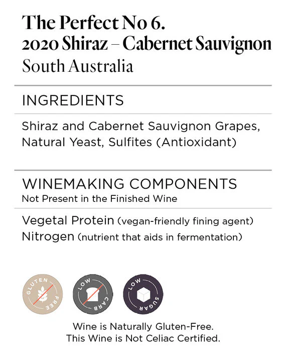 The Perfect No 6. 2020 Shiraz - Cabernet Sauvignon South Australia, Australia - Image 5