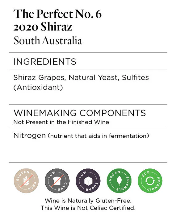 The Perfect No. 6 2020 Shiraz South Australia - Image 5