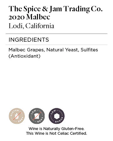 The Spice & Jam Trading Co. 2020 Malbec Lodi, California - Image 5
