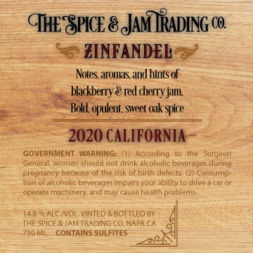 The Spice & Jam Trading Co. 2020 Zinfandel California - Image 3