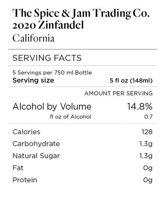 The Spice & Jam Trading Co. 2020 Zinfandel California - Image 4
