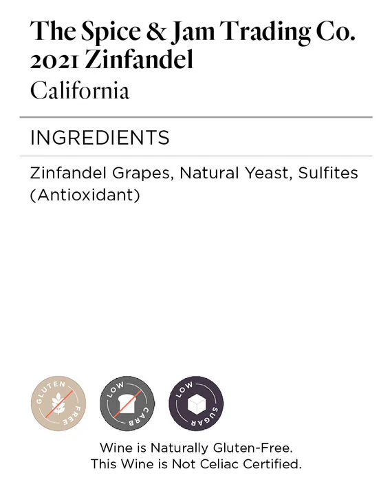The Spice & Jam Trading Co. 2021 Zinfandel, California - Image 5