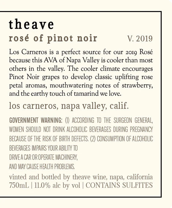 Theave 2019 Rosé of Pinot Noir Los Carneros, California - Image 6