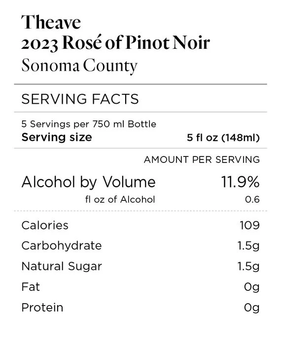 Theave 2023 Rosé of Pinot Noir Sonoma County, California - Image 4