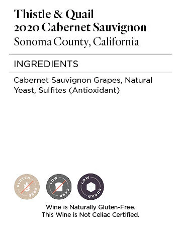 Thistle & Quail 2020 Cabernet Sauvignon Sonoma County, California - Image 5