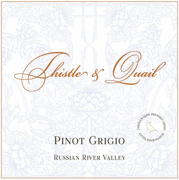 Thistle & Quail 2019 Pinot Grigio Russian River Valley, California - Image 6