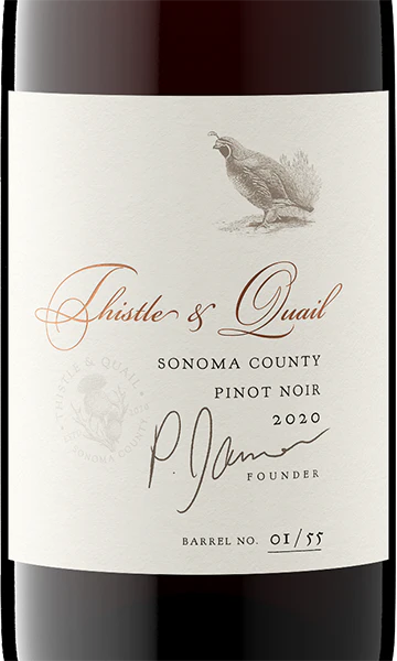 Thistle & Quail 2020 Pinot Noir Sonoma County, California - Image 2