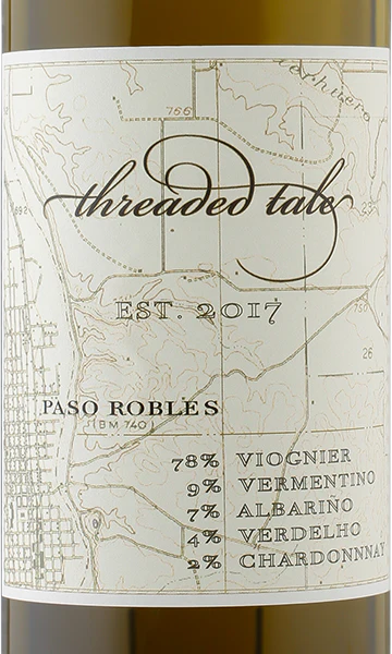 Threaded Tale 2017 Viognier Blend Paso Robles, California - Image 2