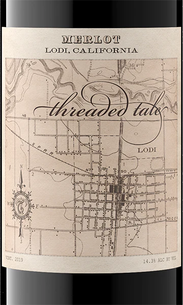 Threaded Tale 2019 Merlot Lodi, California - Image 2