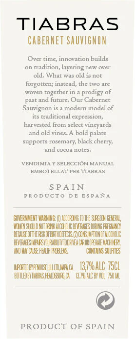 Tiabras 2020 Cabernet Sauvignon, Spain - Image 3