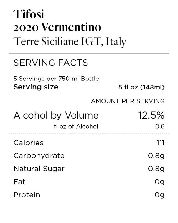 Tifosi 2020 Vermentino Terre Siciliane IGT, Italy - Image 4