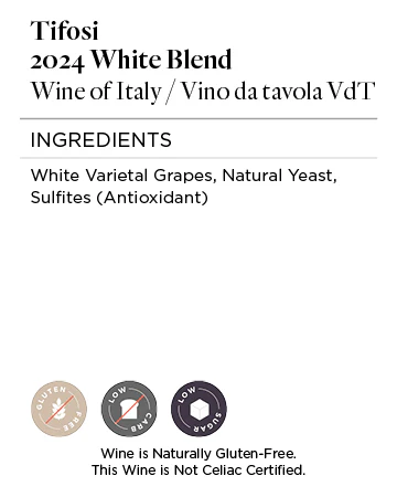 Tifosi 2024 White Blend, Wine of Italy / Vino da tavola VdT - Image 5