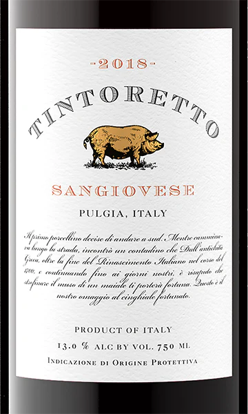 Tintoretto 2018 Sangiovese Puglia IGT, Italy - Image 2